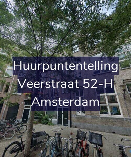 Foto gevel Huurpuntentelling voor Veerstraat 52-H, Amsterdam