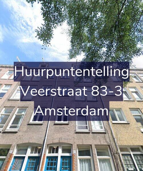 Foto gevel Huurpuntentelling voor Veerstraat 83-3, Amsterdam