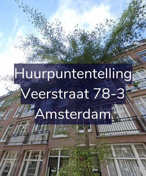 Foto gevel Huurpuntentelling voor Veerstraat 78-3, Amsterdam