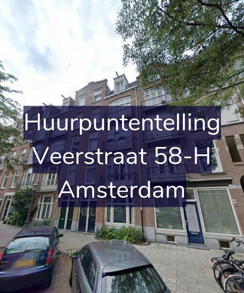 Foto gevel Huurpuntentelling voor Veerstraat 58-H, Amsterdam