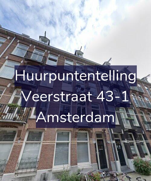 Foto gevel Huurpuntentelling voor Veerstraat 43-1, Amsterdam