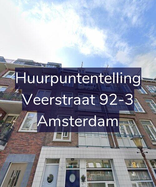 Foto gevel Huurpuntentelling voor Veerstraat 92-3, Amsterdam