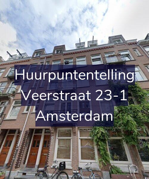 Foto gevel Huurpuntentelling voor Veerstraat 23-1, Amsterdam