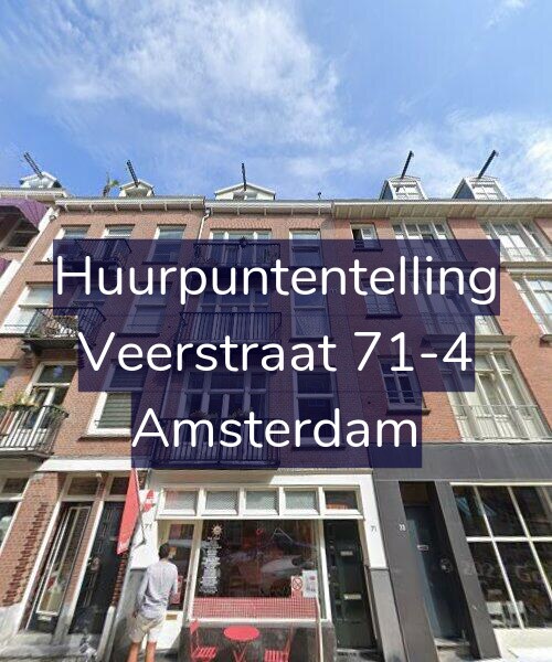 Foto gevel Huurpuntentelling voor Veerstraat 71-4, Amsterdam