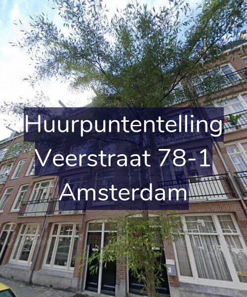 Foto gevel Huurpuntentelling voor Veerstraat 78-1, Amsterdam
