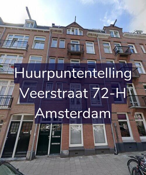 Foto gevel Huurpuntentelling voor Veerstraat 72-H, Amsterdam