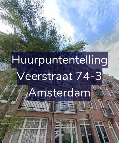 Foto gevel Huurpuntentelling voor Veerstraat 74-3, Amsterdam