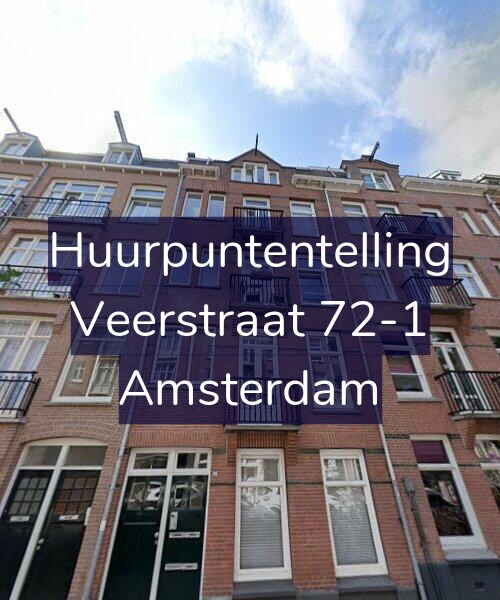Foto gevel Huurpuntentelling voor Veerstraat 72-1, Amsterdam