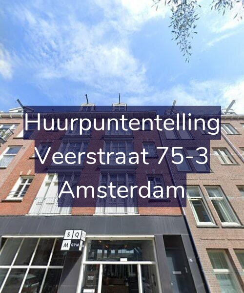 Foto gevel Huurpuntentelling voor Veerstraat 75-3, Amsterdam