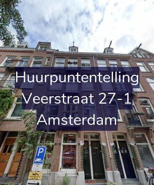 Foto gevel Huurpuntentelling voor Veerstraat 27-1, Amsterdam