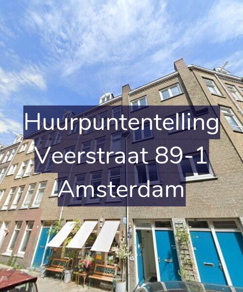 Foto gevel Huurpuntentelling voor Veerstraat 89-1, Amsterdam