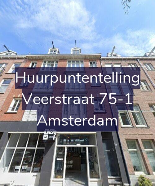 Foto gevel Huurpuntentelling voor Veerstraat 75-1, Amsterdam