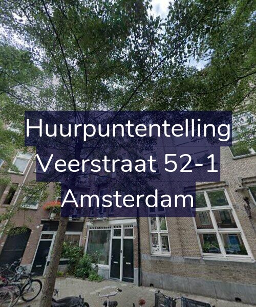 Foto gevel Huurpuntentelling voor Veerstraat 52-1, Amsterdam