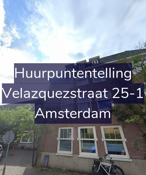 Foto gevel Huurpuntentelling voor Velazquezstraat 25-1, Amsterdam
