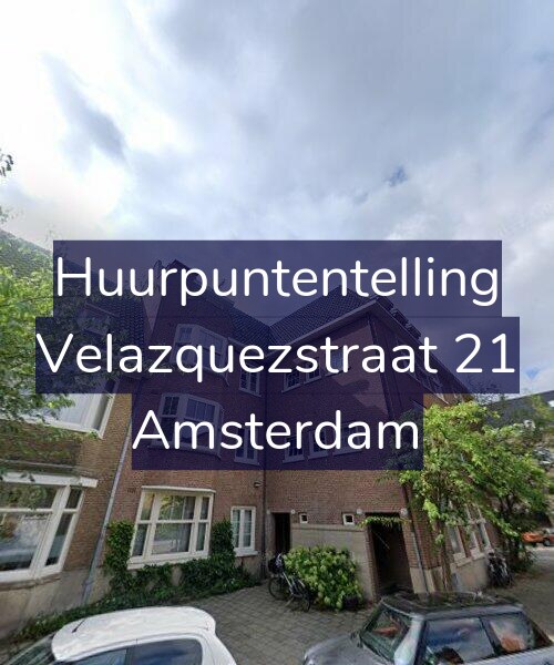 Foto gevel Huurpuntentelling voor Velazquezstraat 21, Amsterdam