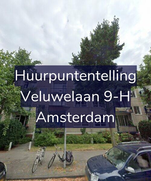 Foto gevel Huurpuntentelling voor Veluwelaan 9-H, Amsterdam