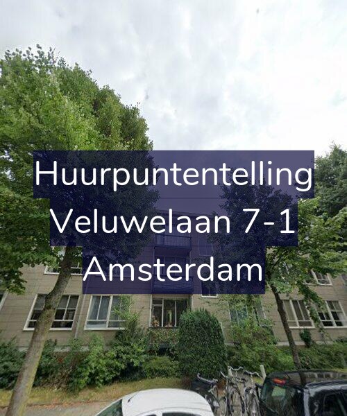 Foto gevel Huurpuntentelling voor Veluwelaan 7-1, Amsterdam