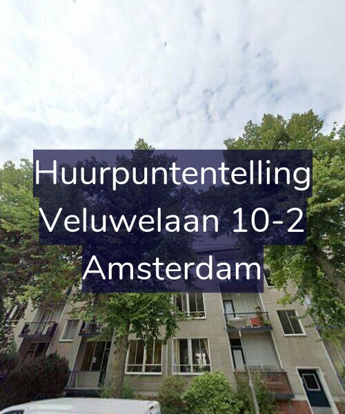 Foto gevel Huurpuntentelling voor Veluwelaan 10-2, Amsterdam