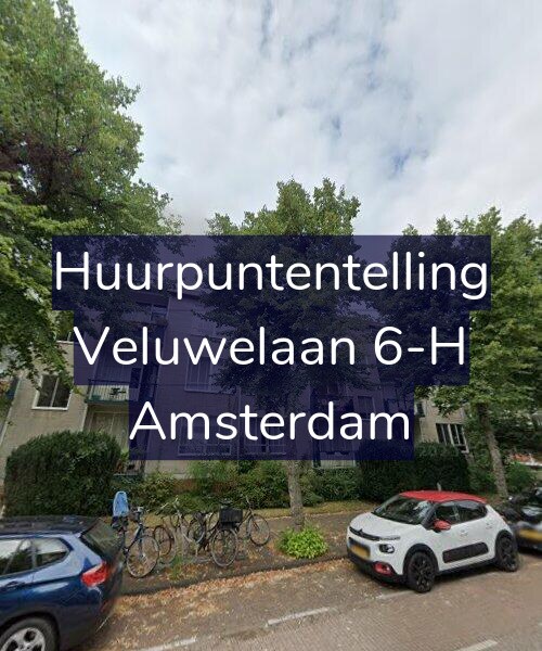Foto gevel Huurpuntentelling voor Veluwelaan 6-H, Amsterdam