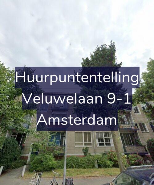Foto gevel Huurpuntentelling voor Veluwelaan 9-1, Amsterdam