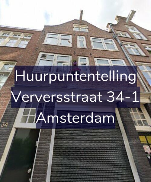 Foto gevel Huurpuntentelling voor Verversstraat 34-1, Amsterdam