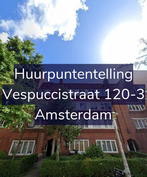 Foto gevel Huurpuntentelling voor Vespuccistraat 120-3, Amsterdam