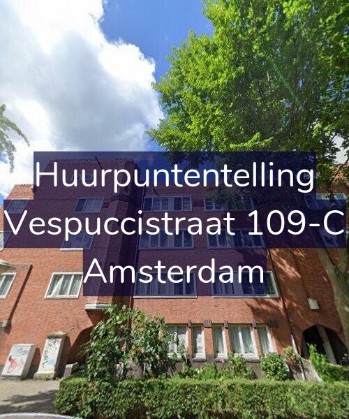 Foto gevel Huurpuntentelling voor Vespuccistraat 109-C, Amsterdam