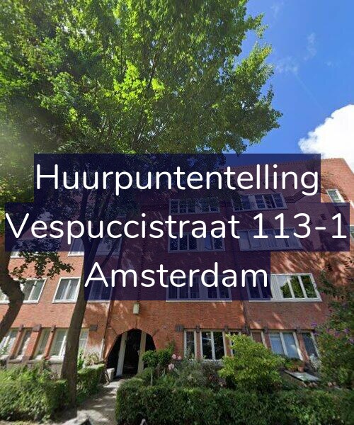 Foto gevel Huurpuntentelling voor Vespuccistraat 113-1, Amsterdam