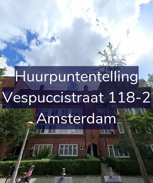 Foto gevel Huurpuntentelling voor Vespuccistraat 118-2, Amsterdam