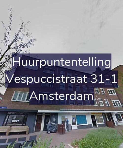 Foto gevel Huurpuntentelling voor Vespuccistraat 31-1, Amsterdam