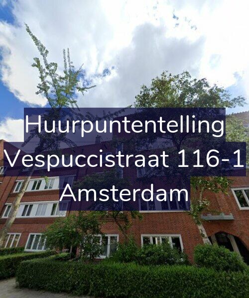 Foto gevel Huurpuntentelling voor Vespuccistraat 116-1, Amsterdam