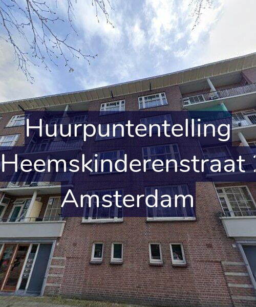 Foto gevel Huurpuntentelling voor Vier Heemskinderenstraat 23-1, Amsterdam