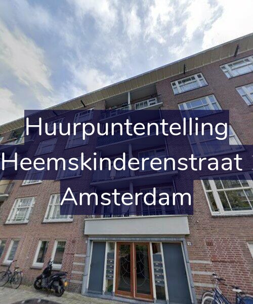 Foto gevel Huurpuntentelling voor Vier Heemskinderenstraat 12-3, Amsterdam