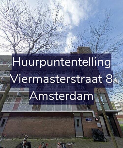 Foto gevel Huurpuntentelling voor Viermasterstraat 8, Amsterdam