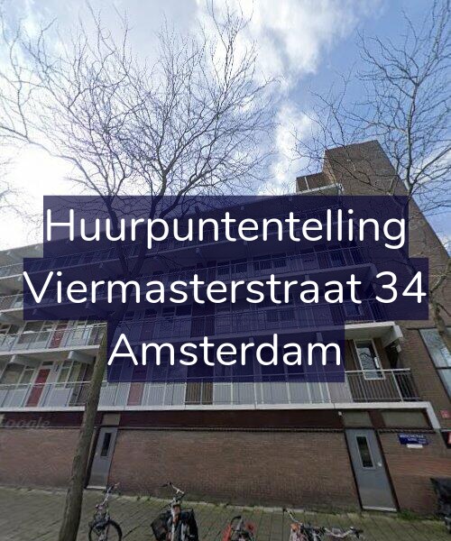 Foto gevel Huurpuntentelling voor Viermasterstraat 34, Amsterdam