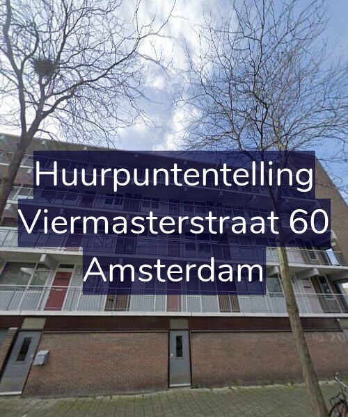 Foto gevel Huurpuntentelling voor Viermasterstraat 60, Amsterdam