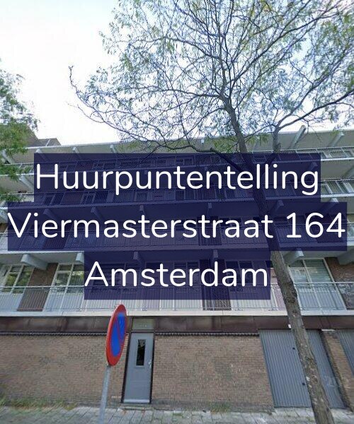 Foto gevel Huurpuntentelling voor Viermasterstraat 164, Amsterdam