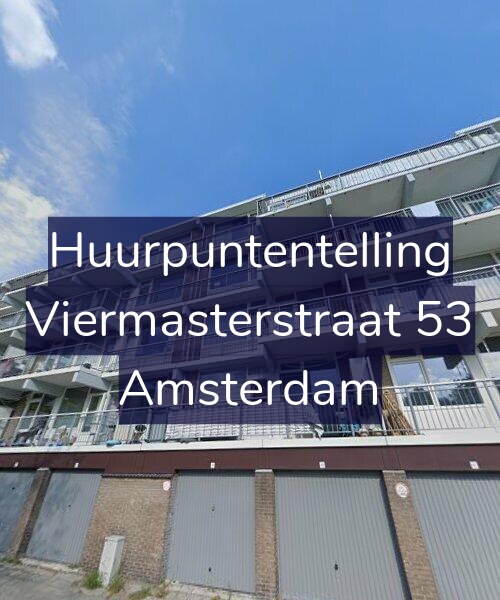 Foto gevel Huurpuntentelling voor Viermasterstraat 53, Amsterdam