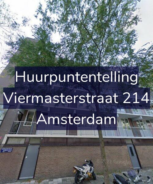 Foto gevel Huurpuntentelling voor Viermasterstraat 214, Amsterdam