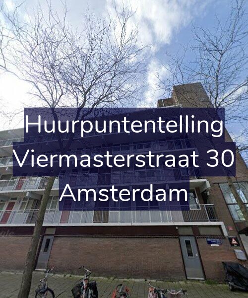 Foto gevel Huurpuntentelling voor Viermasterstraat 30, Amsterdam