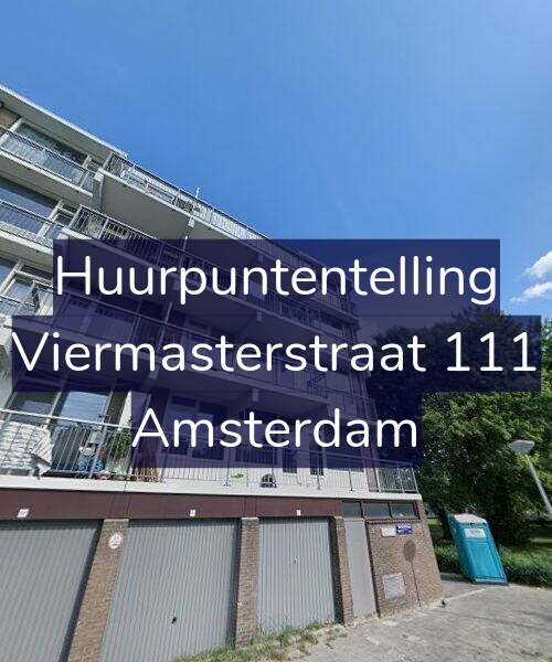Foto gevel Huurpuntentelling voor Viermasterstraat 111, Amsterdam