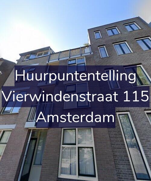 Foto gevel Huurpuntentelling voor Vierwindenstraat 115, Amsterdam