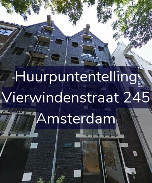 Foto gevel Huurpuntentelling voor Vierwindenstraat 245, Amsterdam