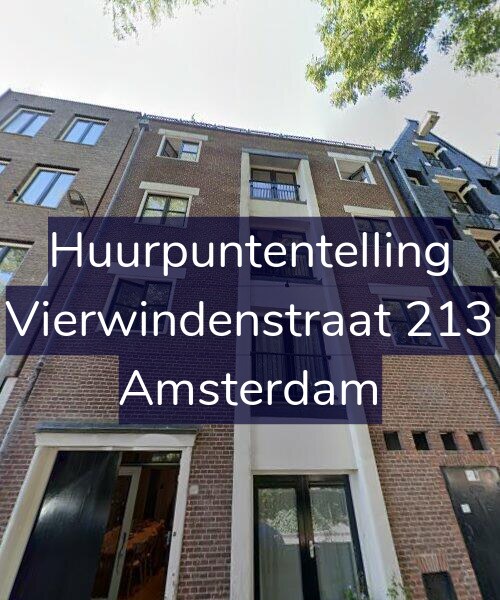 Foto gevel Huurpuntentelling voor Vierwindenstraat 213, Amsterdam
