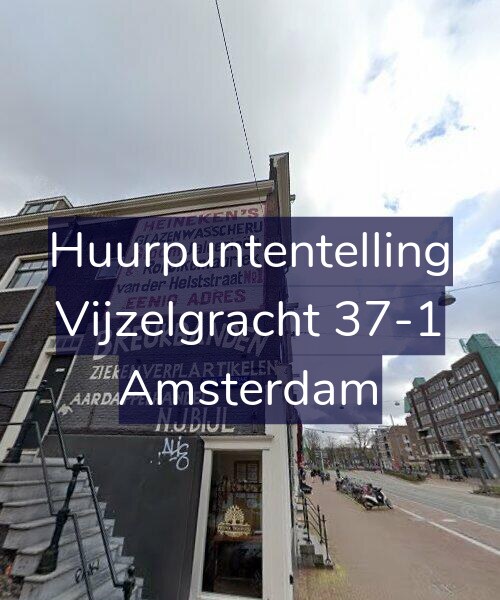 Foto gevel Huurpuntentelling voor Vijzelgracht 37-1, Amsterdam