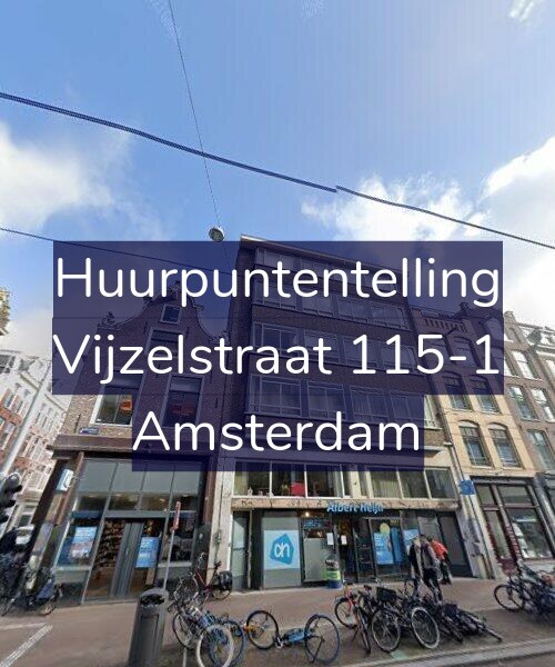 Foto gevel Huurpuntentelling voor Vijzelstraat 115-1, Amsterdam