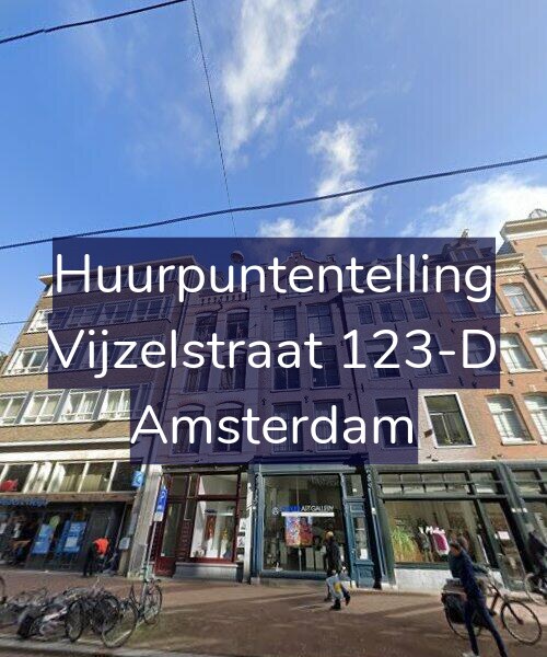 Foto gevel Huurpuntentelling voor Vijzelstraat 123-D, Amsterdam