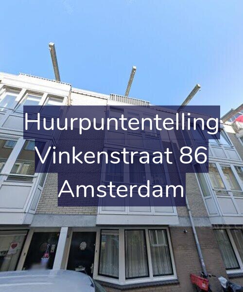 Foto gevel Huurpuntentelling voor Vinkenstraat 86, Amsterdam