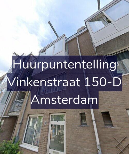 Foto gevel Huurpuntentelling voor Vinkenstraat 150-D, Amsterdam