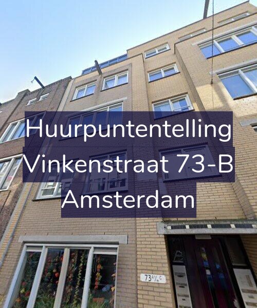 Foto gevel Huurpuntentelling voor Vinkenstraat 73-B, Amsterdam